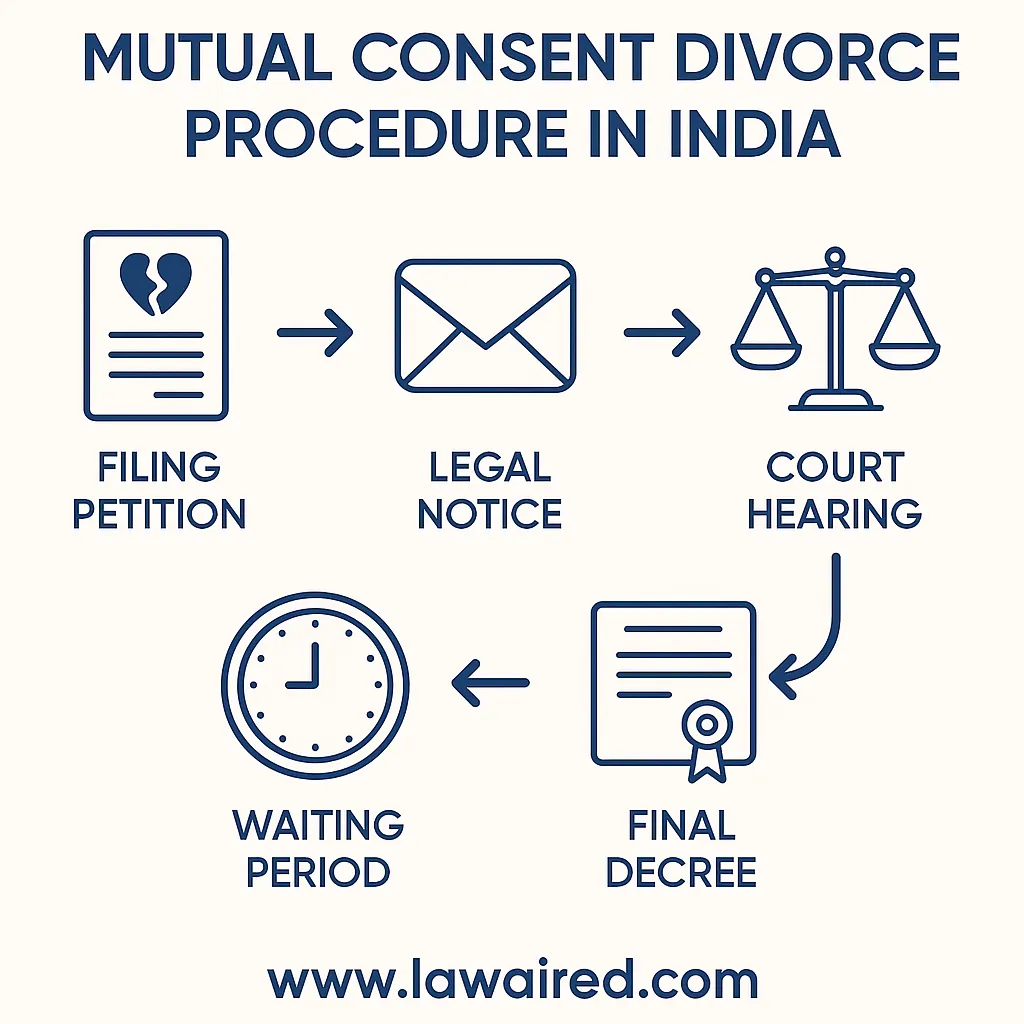 A symbolic image for the mutual consent divorce process in Ghaziabad
